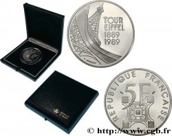 Belle Épreuve 5 francs Tour Eiffel 1989 Paris F.342/2 var.