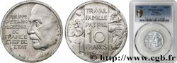 Essai poids lourd de 10 Francs Pétain en aluminium de Galle 1941  GEM.176 3