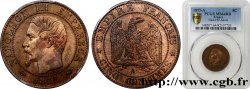 Cinq centimes Napoléon III, tête nue 1855 Paris F.116/17 MS64 PCGS