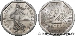 2 francs Semeuse, nickel, frappe monnaie 1991 Pessac F.272/15 SUP62 