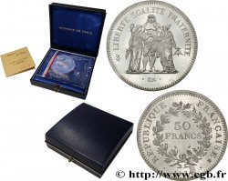 Piéfort argent de 50 francs Hercule 1976  GEM.223 P1