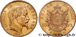 50 francs or Napoléon III, tête laurée 1865 Paris F.548/5