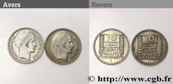 Lot de deux pièces de 10 francs Turin, grosse tête, rameaux longs n.d.  F.361/2