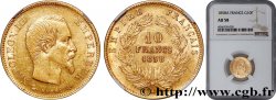 10 francs or Napoléon III, tête nue 1858 Paris F.506/5