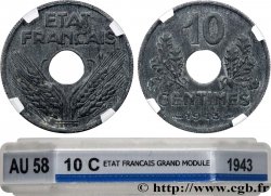 10 centimes État français, grand module 1943  F.141/5