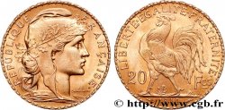 20 francs or Coq, Liberté Égalité Fraternité 1910 Paris F.535/4