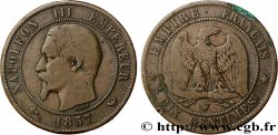 Dix centimes Napoléon III, tête nue 1857 Lille F.133/45