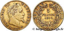 5 francs or Napoléon III, tête laurée 1862 Paris F.502/1