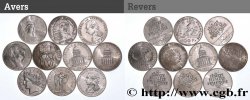 Lot de 10 pièces de 100 francs commémoratives - - F.-/