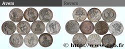 Lot de 10 pièces de 100 francs commémoratives - - F.-/