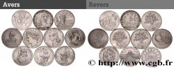 Lot de 10 pièces de 100 francs commémoratives - - F.-/