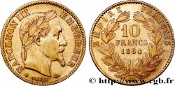 10 francs or Napoléon III, tête laurée 1864 Strasbourg F.507A/7