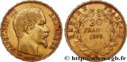 20 francs or Napoléon III, tête nue 1857 Paris F.531/12