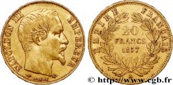 20 francs or Napoléon III, tête nue 1857 Paris F.531/12