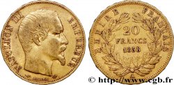 20 francs or Napoléon III, tête nue 1858 Paris F.531/13
