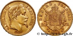 20 francs or Napoléon III, tête laurée 1865 Paris F.532/11