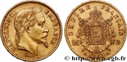 20 francs or Napoléon III, tête laurée 1865 Paris F.532/11