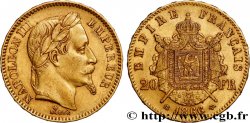 20 francs or Napoléon III, tête laurée 1866 Strasbourg F.532/14