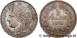 5 francs Cérès, sans légende 1870 Bordeaux F.332/2 TTB50 