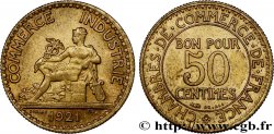 50 centimes Chambres de Commerce 1921 Paris F.191/3