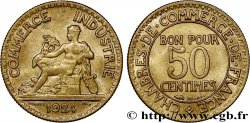 50 centimes Chambres de Commerce 1924 Paris F.191/6