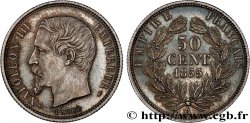 50 centimes Napoléon III, tête nue 1855 Paris F.187/3