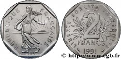 2 francs Semeuse, nickel, Brillant Universel, frappe médaille 1991 Pessac F.272/16