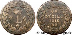 Un décime à l’L couronnée 1815  Strasbourg F.132A/3
