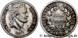 Demi-franc Napoléon Ier tête laurée, République française 1808 Paris F.177/2