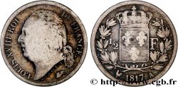 1/2 franc Louis XVIII 1817 Paris F.179/9