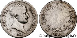 1 franc Napoléon Ier tête laurée, Empire français 1809 Perpignan F.205/9