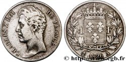 1 franc Charles X, matrice du revers à cinq feuilles 1826 Paris F.207/13