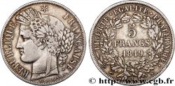 5 francs Cérès, IIe République 1849 Paris F.327/1