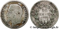 50 centimes Napoléon III, tête nue 1858 Paris F.187/9