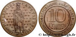 Essai de 10 francs Millénaire Capétien 1987 Pessac F.371/1