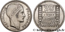 Essai-piéfort de 20 francs Turin nickel 1945  GEM.206 EP