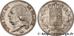5 francs Louis XVIII, tête nue 1819 La Rochelle F.309/43