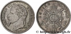 1 franc Napoléon III, tête laurée, grand BB 1867 Strasbourg F.215/6
