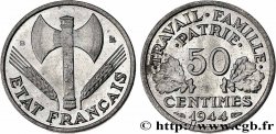 50 centimes Francisque, légère 1944 Beaumont-Le-Roger F.196/4