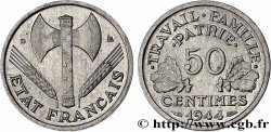 50 centimes Francisque, légère 1944 Beaumont-Le-Roger F.196/5