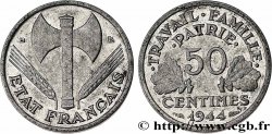 50 centimes Francisque, légère 1944 Beaumont-Le-Roger F.196/5