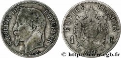 1 franc Napoléon III, tête laurée 1866 Paris F.215/3