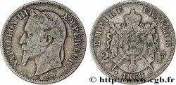 2 francs Napoléon III, tête laurée 1868 Paris F.263/8