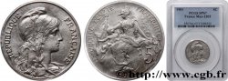 Épreuve en Nickel de 5 centimes Daniel-Dupuis 1901 Paris GEM.14 16