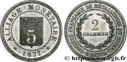 Essai d’alliage de 5 centimes 1877  GEM.257 1