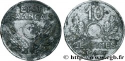 10 centimes État français, grand module, non perforé 1943  F.141/5 var.