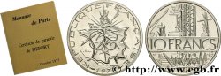 Piéfort argent de 10 francs Mathieu, tranche A 1977 Pessac GEM.186 P2