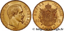 50 francs or Napoléon III, tête nue 1855 Paris F.547/1