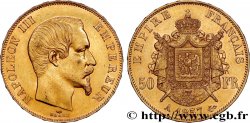 50 francs or Napoléon III, tête nue 1857 Paris F.547/4