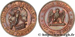 Médaille satirique Cu 27, type E “Chouette penchée” 1870  Schw.E2a 
